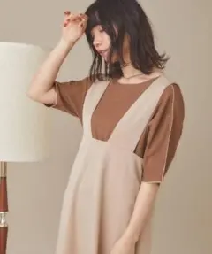 moi tytto モイテュット　リバーシブルAラインジャンパースカート