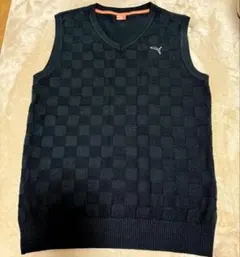 PUMA ゴルフウェア ニット ベスト L ブラック