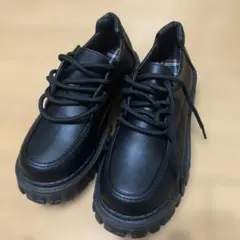 厚底ローファー 革靴