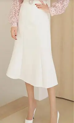 未着用・DHOLIC・フレアスカート、ベージュ