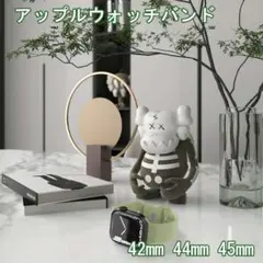 アップルウォッチ バンド ベルト シリコン 45mm 女性 オリーブグリーン