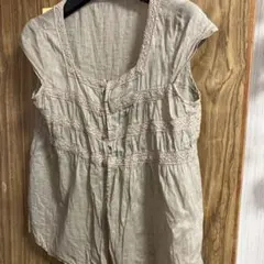 値下げ　ロペピクニック　かわいい　レース　ブラウス　ノースリーブ