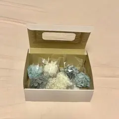 lomeri 紫陽花とかすみ草のパール髪飾り 水色 成人式 卒業式 結婚式