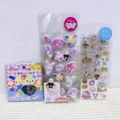 サンリオ ウサハナ 平成うさぎ 関連シール3点セット