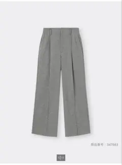 GU ブラッシュドジャージーワイドパンツ　L