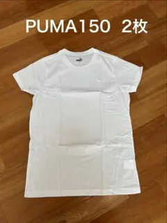 新品PUMA クルーネック半袖シャツ　白色150 ２枚