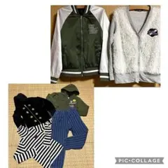 ZIDDY140セット＋GUストライプジーンズ140