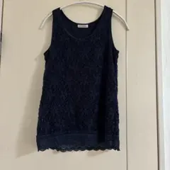 a.v.v standard レース ノースリーブ ネイビー