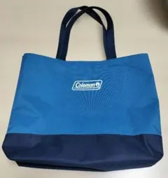 Coleman トートバッグ 青ネイビー(底マチあり) コールマンのサムネイル