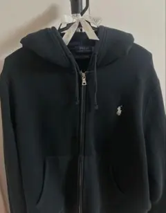 ポロラルフローレン　ジップパーカーブラック