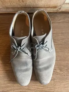 REGAL25cm グレー スエード レースアップシューズ