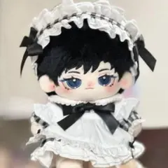 dolun 白髪黒瞳イケメン 20CMぬいぐるみ無属性着せ替え人形コットン