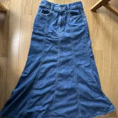 GU デニム フレアスカート sサイズ