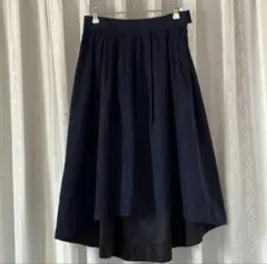 Fredyemue　アシメフレアスカート　ネイビー