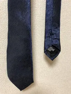 【新品未使用】アルマーニ ARMANI　ダークブルー ストライプネクタイ