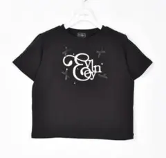 evelyn 刺繍Tシャツ ブラック BKのサムネイル