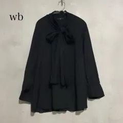 良品　wb ダブルビー　ビギ ライトツイールボウタイブラウスのサムネイル