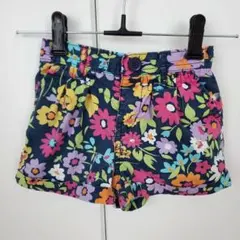 匿名配送： baby Gap ギャップ 花柄ショートパンツ 80サイズ