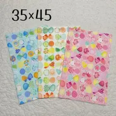 ランチョンマット 35×45 3枚セット　お花ちょうちょ柄　女の子用　給食用