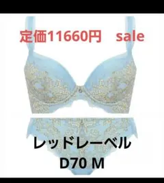 新品　トリンプ　レッドレーベル　ブラジャー　ショーツ　セット　D70