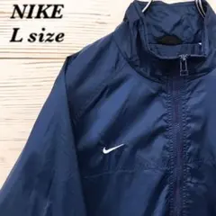 《希少》NIKE ナイキ☆ナイロンジャケット L ブラック NJ142