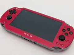 【初期化済】PS Vita PCH-1000 レッド 本体 (一部難あり)