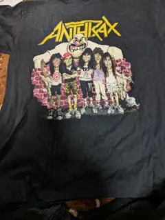 ANTHRAXアンスラックスTシャツ 1987 シングルMヴィンテージ黒フェード ANTHRAXアンスラックスTシャツ 1987 シングルMヴィンテージ黒フェード