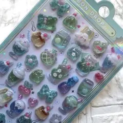 3D シール　メロンソーダ　ボンボンドロップシール　めろめろボンボン