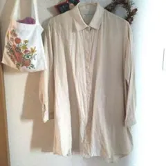 fog linen work リネンチュニック 長袖 ベージュのサムネイル
