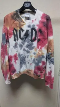 AC/DC タイダイ スウェットシャツ 公式ライセンス品