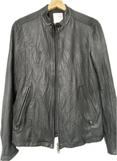 STUDIOUS 黒 レザージャケット シングルライダース