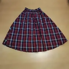 ハニーズ　チェック柄フレアスカート