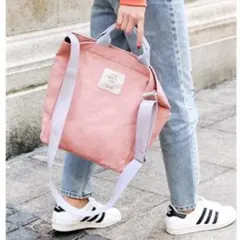 トートバッグ♡レディース キャンバス無地 ショルダー ピンク a4 帆布可愛い