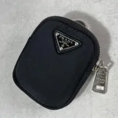PRADA プラダ ミニポーチ 三角ロゴ 黒 メンズ レディースのサムネイル