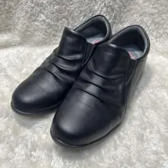 極美品　Pansy バイオフィッター スリッポン 25cm ブラック