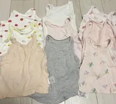 ベビー肌着タンクトップ 90 9枚セット　女の子　まとめ