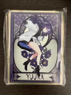 混沌の女神様　ホロライブ　スリーブ　プレイマット　ミュシャ風　大神ミオ 混沌の女神様 ホロライブ スリーブ プレイマット ミュシャ風 大神ミオ