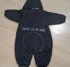 50〜80 ジャンプスーツ　カバーオール　ベビー服　黒　アウター　キッズ