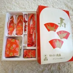 はこせこセット 晴れ着の丸昌 小物セット 七五三 朱色 ７歳 セレモニーのサムネイル