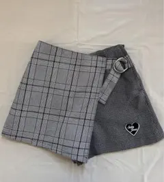 SISTER JENNI チェック柄スカパン　ラップスカート