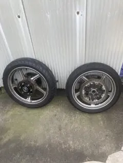 GPZ750F GPZ1100F純正ゴールドホイール前後セット 値引き交渉あり