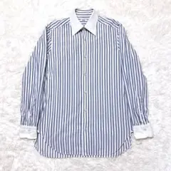 イタリア製BARBA バルバ ビームス クレリックストライプシャツ 39