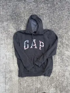 【Old Gap】 星条旗ロゴ プルオーバーパーカー M