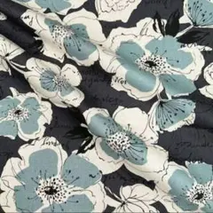 綿麻（コットンリネン）花柄生地