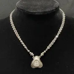 ヴィンテージアクセサリー ネックレス ペンダント ジルコニア 一点物 シルバー