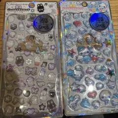 ︎*︎様 光るジュエルプチドロップステッカー　しろくろ　あわわちゃん
