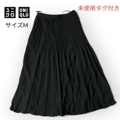 UNIQLO ユニクロ プリーツスカート 黒 M 未使用タグ付きのサムネイル