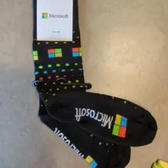 【希少・非売品】Microsoft ロゴデザインソックス ITマニア必見！