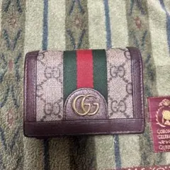 付属品完備 グッチ 折り財布 オフィディア マーモント GG グッチ GUCCI GG マーモット OPHIDIA オフィディア コンパクト