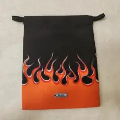 新品☆PRADA ノベルティ巾着　炎柄